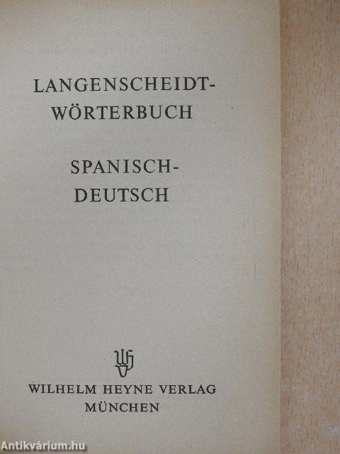 Langenscheidt-Wörterbuch - Spanisch/Deutsch