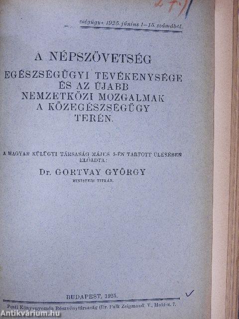 Szemelvények munkaügyi, egészségügyi és közgazdasági szaklapokból (15 db mű)