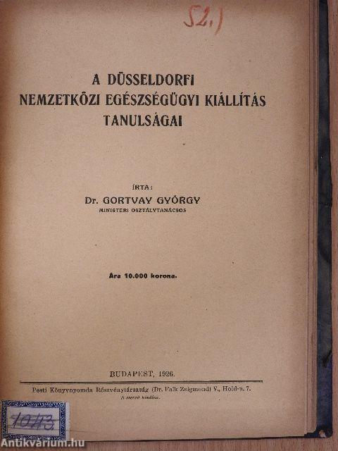 Szemelvények munkaügyi, egészségügyi és közgazdasági szaklapokból (15 db mű)