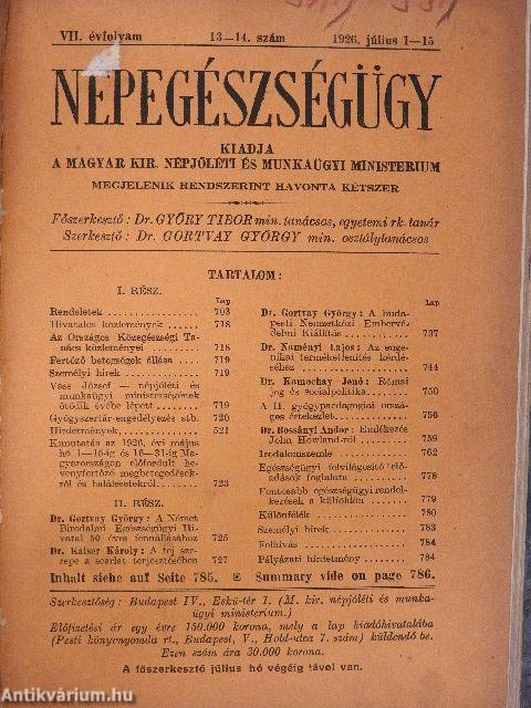 Szemelvények munkaügyi, egészségügyi és közgazdasági szaklapokból (15 db mű)