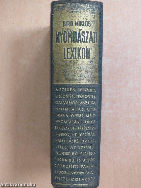 Nyomdászati lexikon