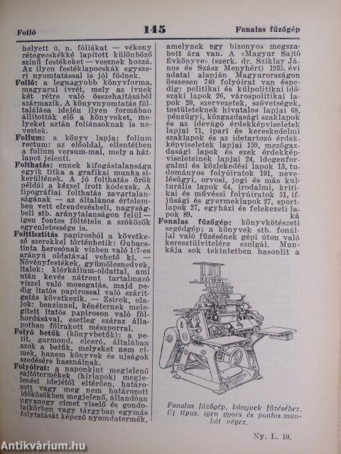 Nyomdászati lexikon