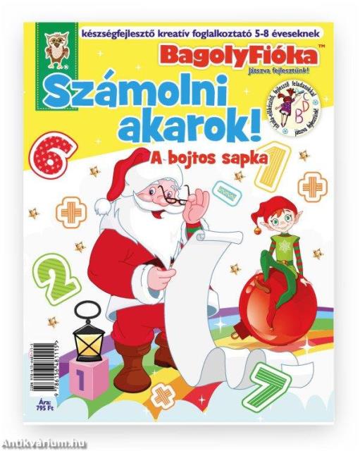 BagolyFióka - Számolni akarok! A bojtos sapka kreatív foglalkoztató füzet