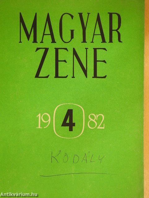 Magyar Zene 1982/4.