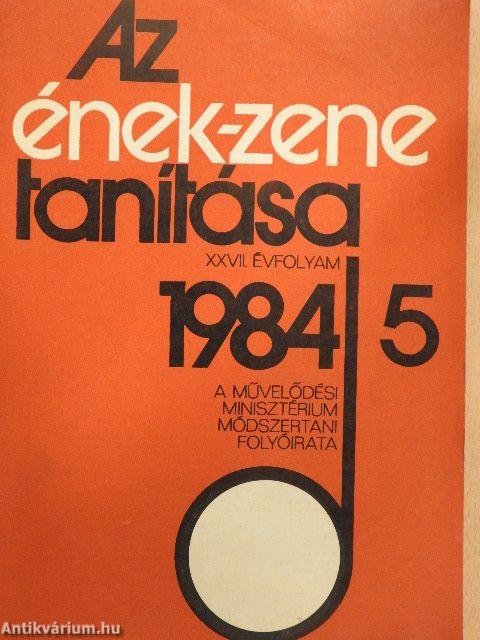 Az ének-zene tanítása 1984/5.