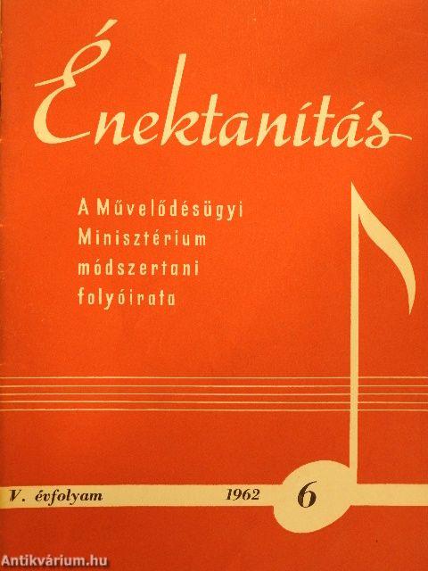 Énektanítás 1962/6.