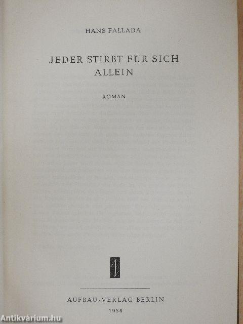 Jeder Stirbt Für Sich Allein