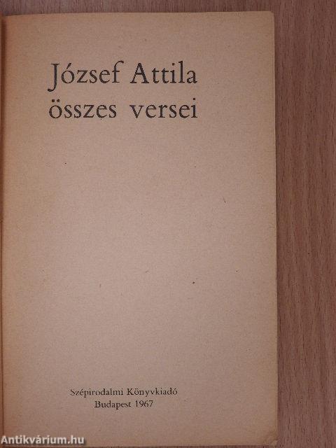 József Attila összes versei