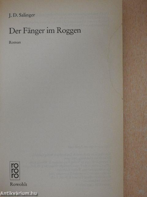Der Fänger im Roggen