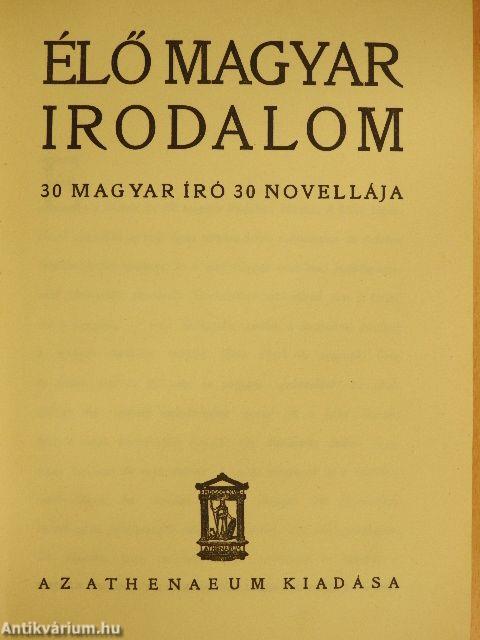 Élő magyar irodalom