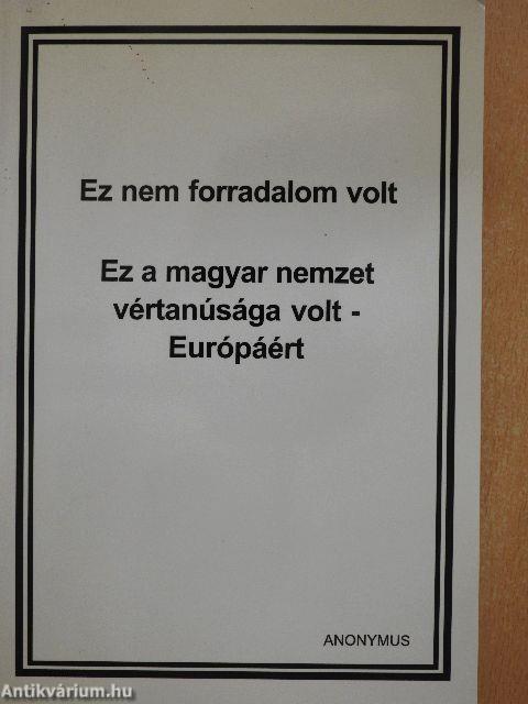 Ez nem forradalom volt 