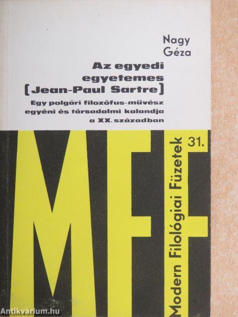 Az egyedi egyetemes (Jean-Paul Sartre)