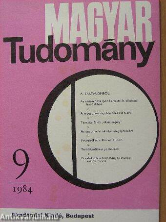 Magyar Tudomány 1984. szeptember
