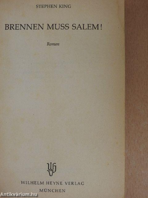 Brennen muss Salem!