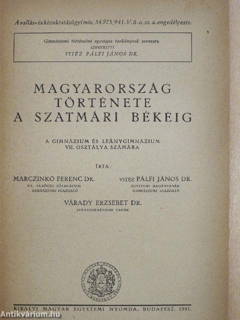 Magyarország története a szatmári békéig