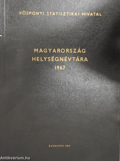 Magyarország helységnévtára 1967