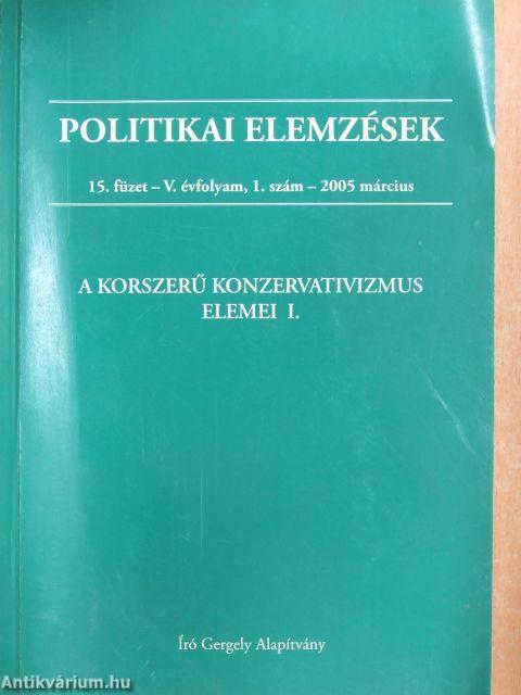 Politikai Elemzések 2005. március