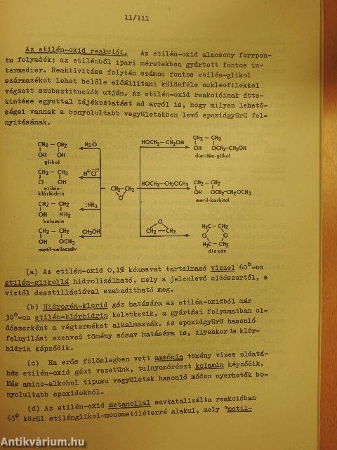 Szerves kémia III.