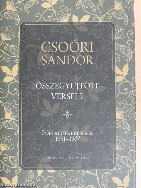 Csoóri Sándor összegyűjtött versei I-IV.