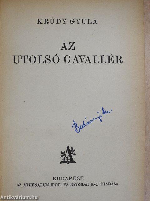 Az utolsó gavallér/Velszi herceg