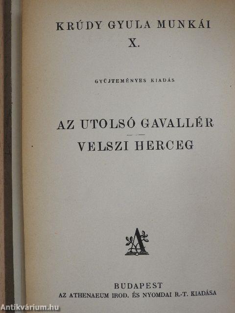 Az utolsó gavallér/Velszi herceg