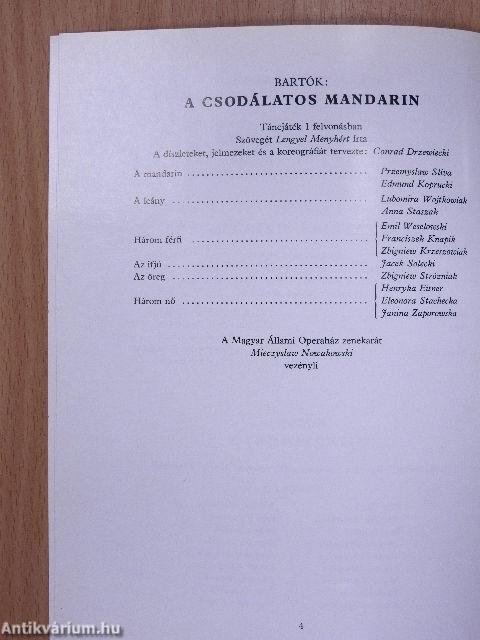 A Poznani Állami "Stanislaw Moniuszko" Opera együttesének vendégjátéka a Magyar Állami Operaházban