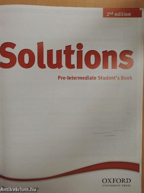 Solutions - Pre-Intermediate - Student's Book