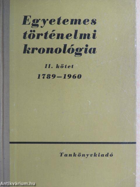 Egyetemes történelmi kronológia II.