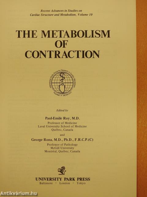 The Metabolism of Contraction (dedikált példány)