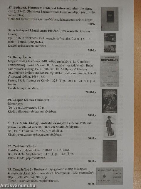 Opera Antikvárium 22. árverése