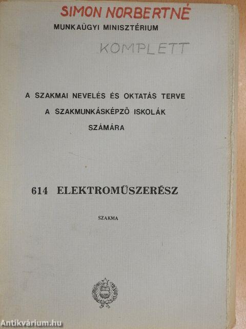 Elektroműszerész szakma I-V., VII.