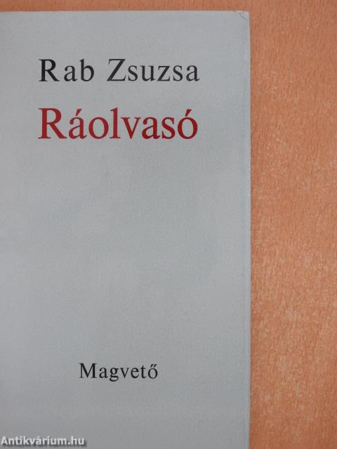 Ráolvasó (dedikált példány)