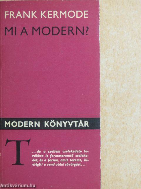 Mi a modern?