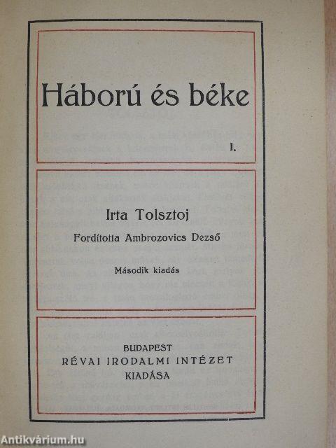 Háború és béke I-III.