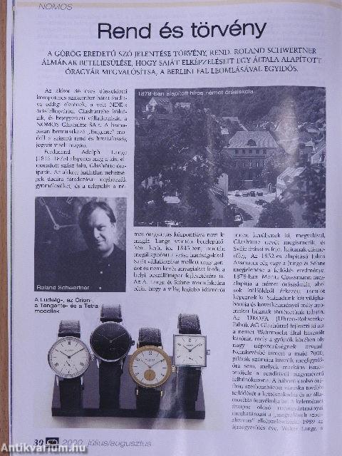 Óra magazin 2000. július-augusztus