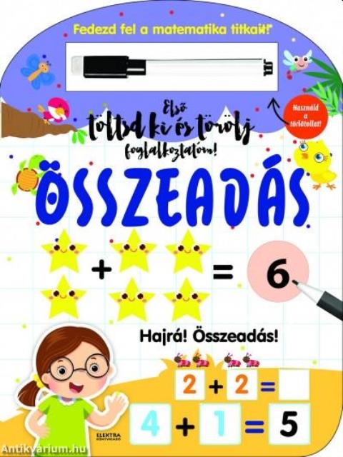 Első töltsd ki és törölj foglalkoztatóm: összeadás