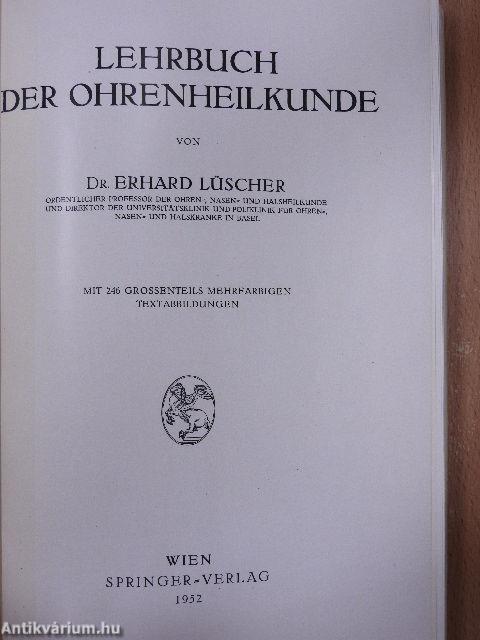 Lehrbuch der Ohrenheilkunde