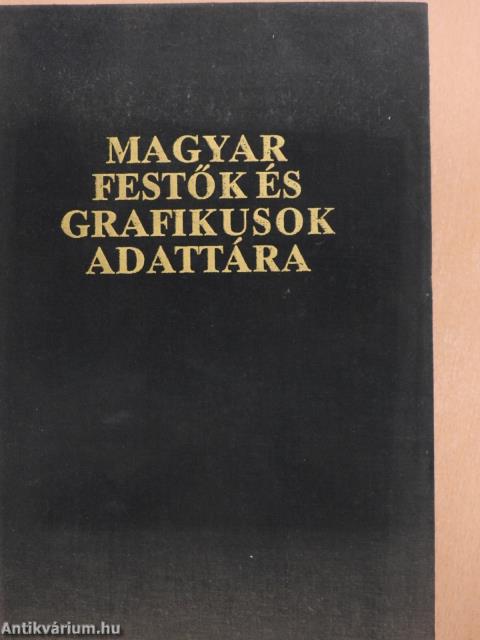 Magyar festők és grafikusok adattára (dedikált példány)