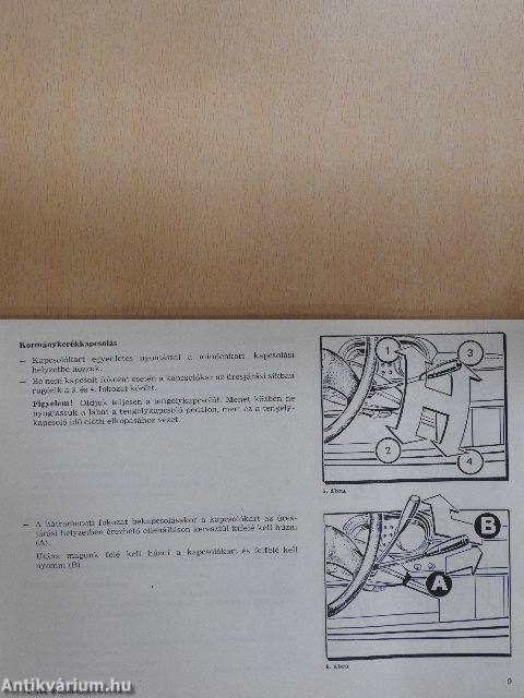 Üzemeltetési útmutató Wartburg 353 W típusú személygépkocsikhoz