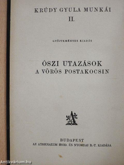 Őszi utazások a vörös postakocsin