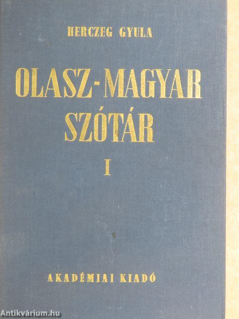 Olasz-magyar szótár I-II.