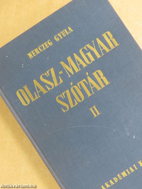 Olasz-magyar szótár I-II.