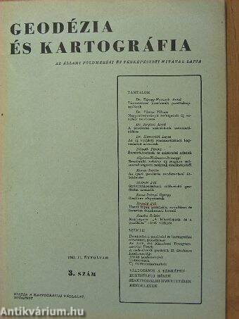 Geodézia és Kartográfia 1959/3.