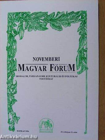 Novemberi Magyar Fórum 1996.