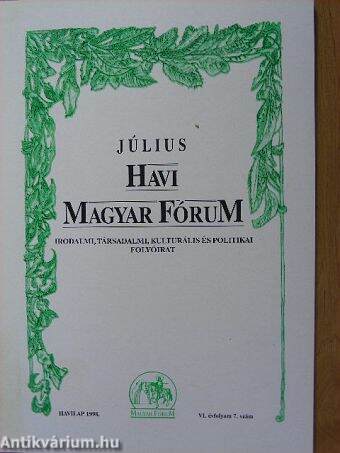 Július Havi Magyar Fórum 1998.