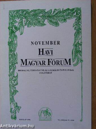 November Havi Magyar Fórum 1998.