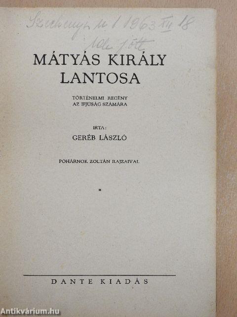 Mátyás király lantosa