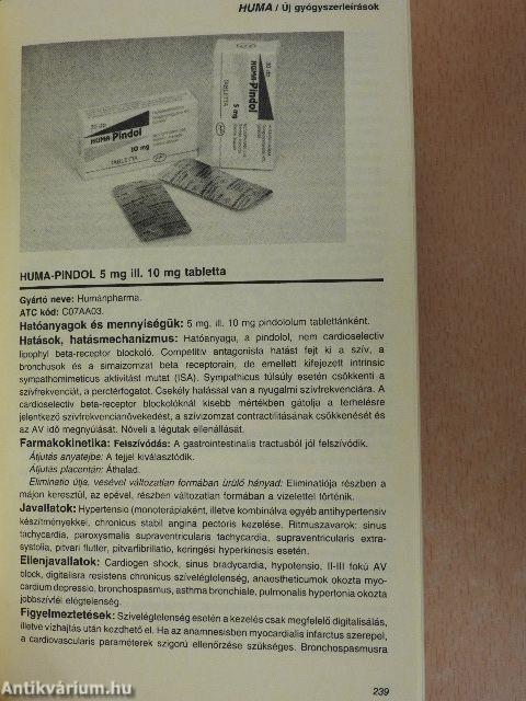 Pharmindex zsebkönyv 1995/1.