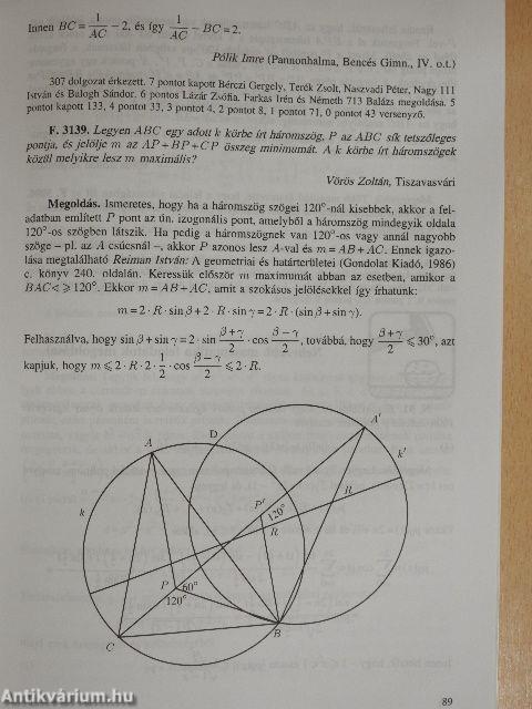 Középiskolai matematikai és fizikai lapok 1997. február