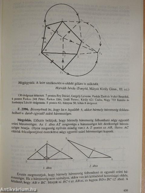 Középiskolai matematikai és fizikai lapok 1994. november